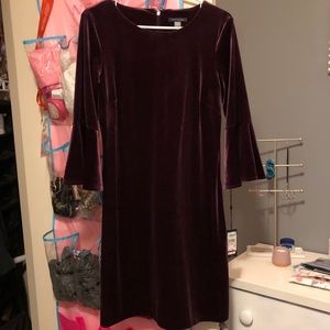 Brand New Velvet Long Sleeve Dress